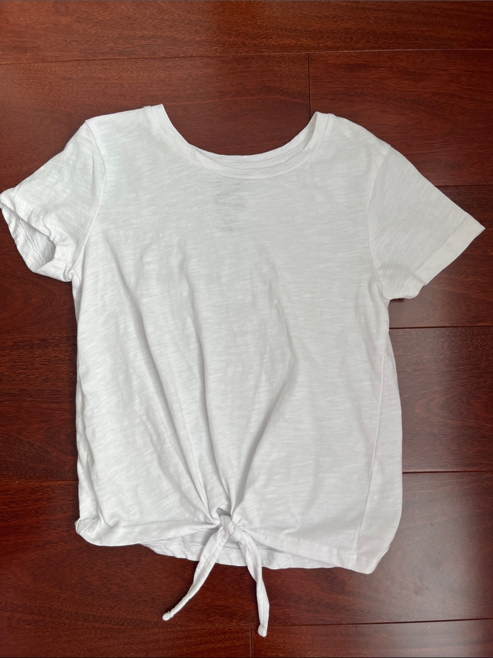 George White Tie-Front Short Sleeve Tee